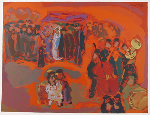 Pou Stempheniou de Cholen Aleikhem 6 by Mané-Katz, 版画 for Sale on Singulart