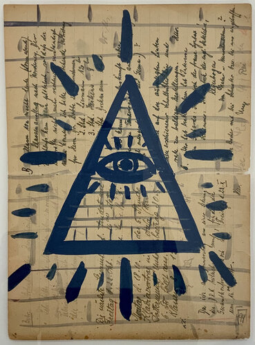 Untitled (Third Eye) by Norbert Fleischer, 종이 for Sale on Singulart