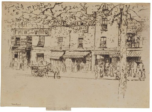 The Street, Chelsea Embankment von Theodore Roussel, Druck kaufen auf Singulart