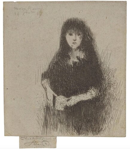 Portrait of a Little Spanish Girl van Theodore Roussel, Afdruk te koop op Singulart