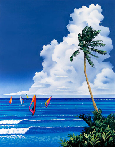 Windsurfers par Bern Foster, Peinture en vente sur Singulart