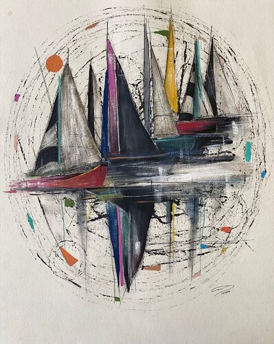 Against the Wind par Carmen CARPENA, Peinture en vente sur Singulart