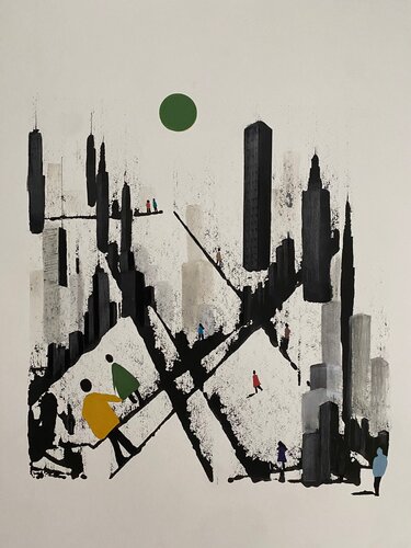 Whispers of the chromatic silence par Carmen CARPENA, Peinture en vente sur Singulart