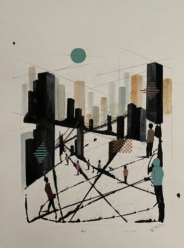 Subdued Sunshine par Carmen CARPENA, Peinture en vente sur Singulart