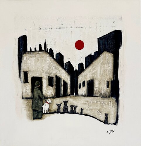 Dog Rescuer par Carmen CARPENA, Peinture en vente sur Singulart