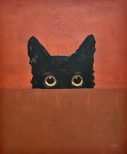 The Sneaky Spectator par Carmen CARPENA, Peinture en vente sur Singulart