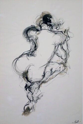 Butoh drawing, Back #2 von Ibuki Kuramochi, Malerei kaufen auf Singulart