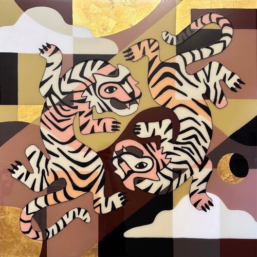 Sun and Moon by Mary Lai, Painting for Sale on Singulart