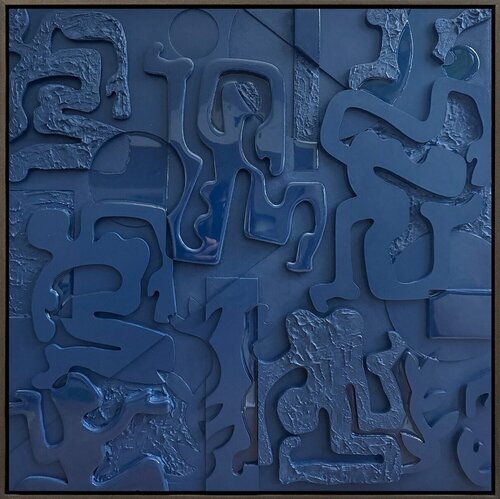 Cloud5-Midnight Blue Magic by Mary Lai, Painting for Sale on Singulart