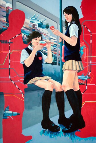 Moe Elements of the Floating World I di Yumiko Glover, Pittura in vendita su Singulart