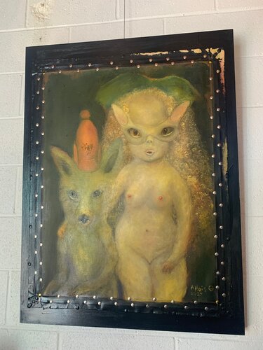 After Party (with wolf) van Allois, Schilderij te koop op Singulart
