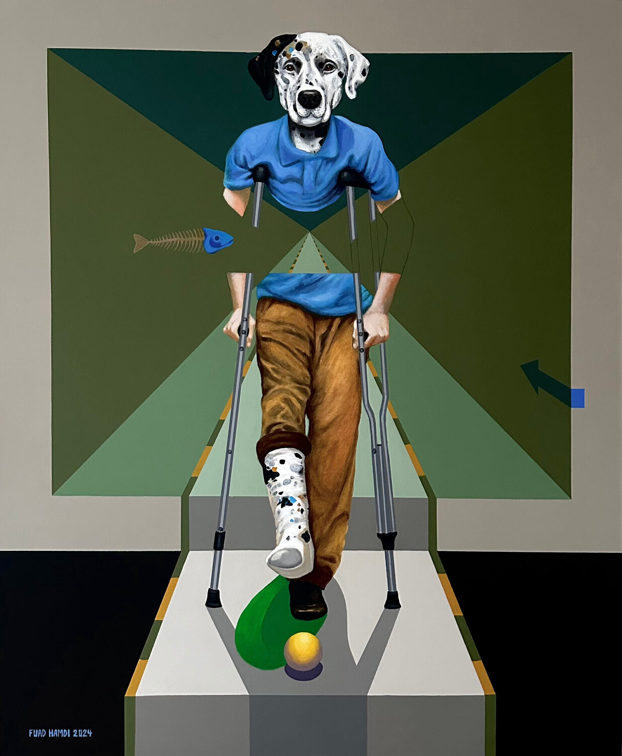 Untitled  Fuad Hamdi Original painting for sale