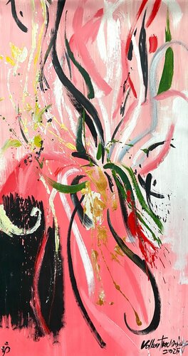 "Flower calligraphy" by Igor Volkov-Tkachinskiy, Painting for Sale on Singulart