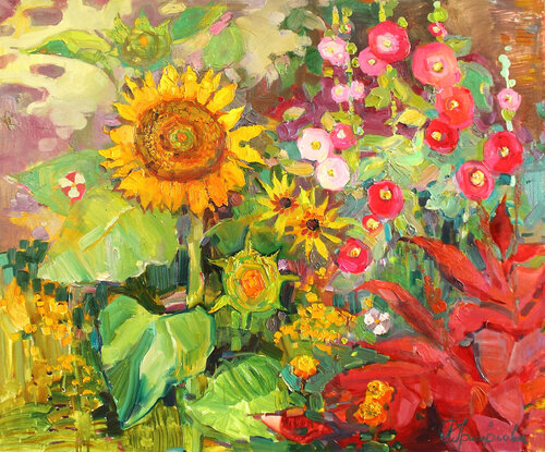 Solar rendezvous by Anastasiia Grygorieva, Painting for Sale on Singulart
