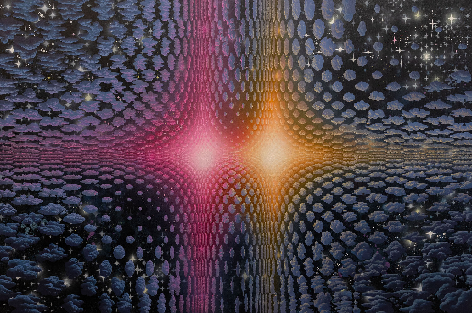 A Universe of Starry Majesty Justin Lovato Originalgemälde zu verkaufen