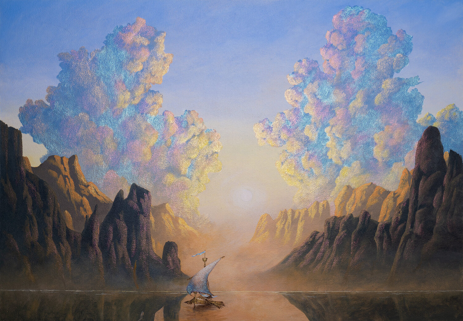 The Ship of Theseus Freyja Dean Originalgemälde zu verkaufen