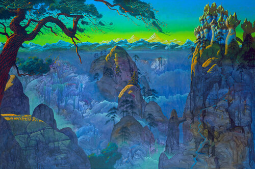 The Quest di Roger Dean, Pittura in vendita su Singulart