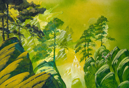 The Leap di Roger Dean, Pittura in vendita su Singulart