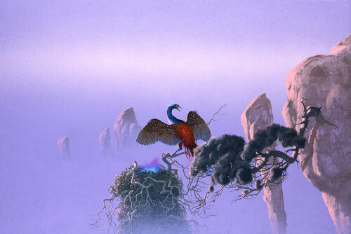 Phoenix di Roger Dean, Pittura in vendita su Singulart