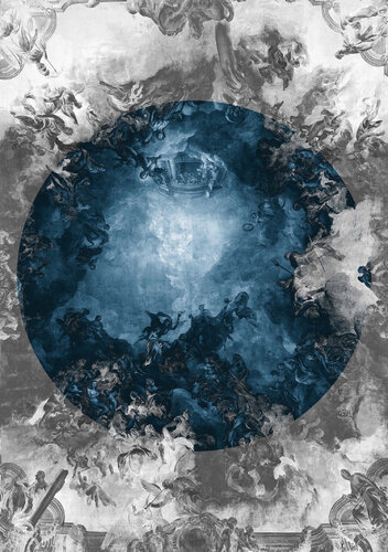 I Saw The Sky Come Down To Meet You, Blue White Halo by Magnus Gjoen, Print for Sale on Singulart