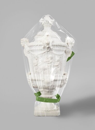 Vase, White/Green by Magnus Gjoen, Print for Sale on Singulart