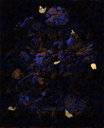 About the Dead, Either Well or Nothing Blue by Magnus Gjoen, Print for Sale on Singulart