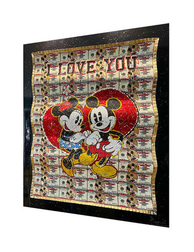 Minnie & Mickey Love by Alain Mimouni, 조각 for Sale on Singulart