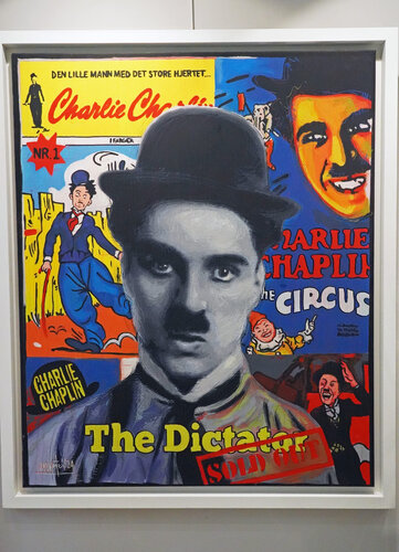 Charlie Chaplin von LUCA VALENTINI, Malerei kaufen auf Singulart