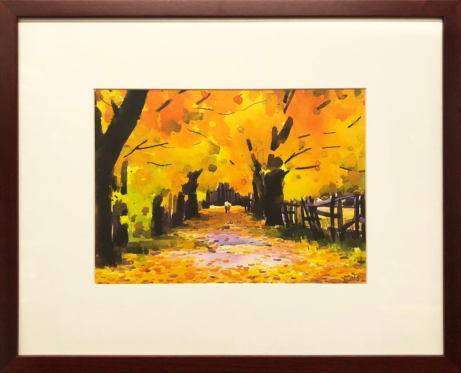 Fall Scene Artist Unknown Print for sale