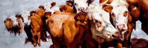 Gathered Curiosity par Henry Blond, Peinture en vente sur Singulart