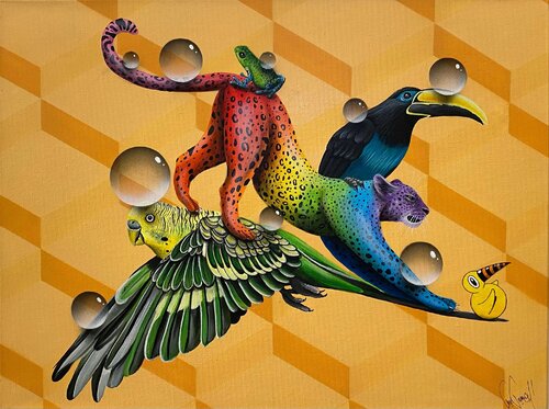 CHEETAH RAINBOW by Tim Timmey, Other Media for Sale on Singulart