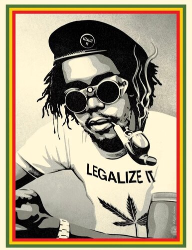 Legalize It van Obey, Afdruk te koop op Singulart
