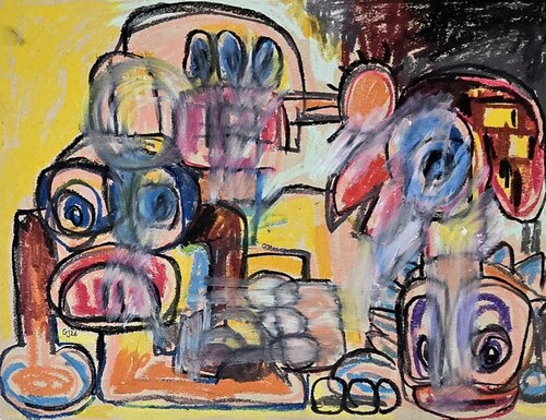 Shadows of Peace XV by Golfam Jozdani, Painting for Sale on Singulart