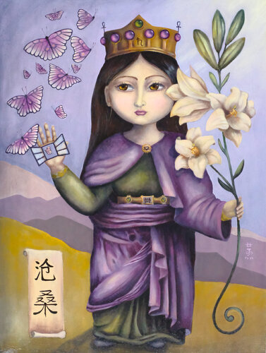 Vicissitudes (Surreal, Symbolism, Contemporary Pop, Colorful, Vibrant) de Stella Jae, Pintura a la venta en Singulart