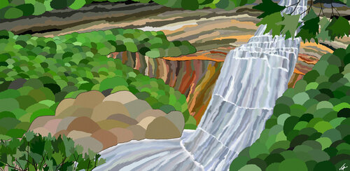 Cuyahoga di Topher Straus, Pittura in vendita su Singulart