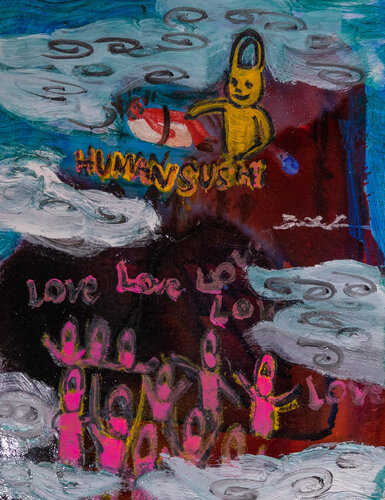 Human Sushi van Takuma Tanaka, Schilderij te koop op Singulart