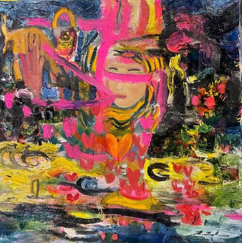 I got a child (baby) van Takuma Tanaka, Schilderij te koop op Singulart