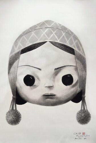 Amerindian (Dakota) de Alberto Echegaray, Pintura a la venta en Singulart