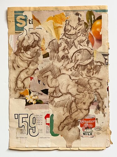 Untitled (Collage) 1-3 van Aurélien Couput, Werk op papier te koop op Singulart
