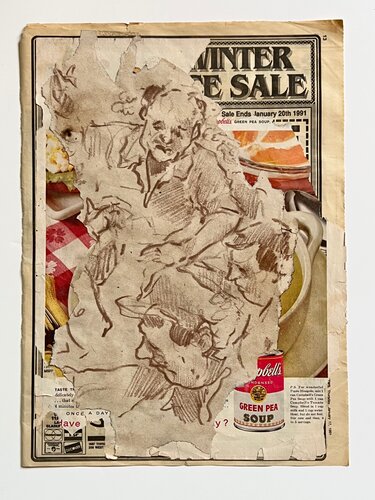 Untitled (Collage) 1-3 van Aurélien Couput, Werk op papier te koop op Singulart