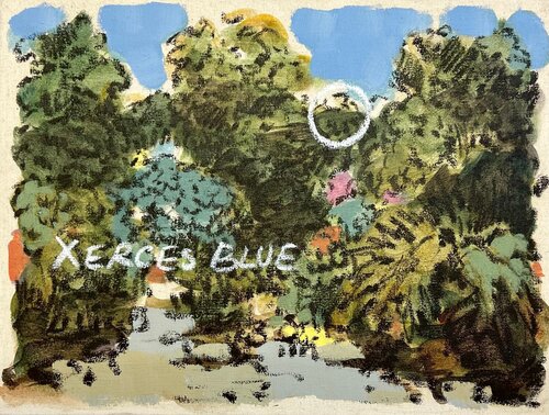 Xerces Blue van Aurélien Couput, Schilderij te koop op Singulart