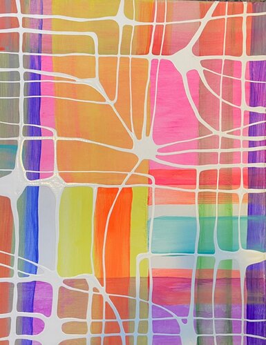 Liquidlines & Infosphere #1 di Lindsey Nobel, Pittura in vendita su Singulart