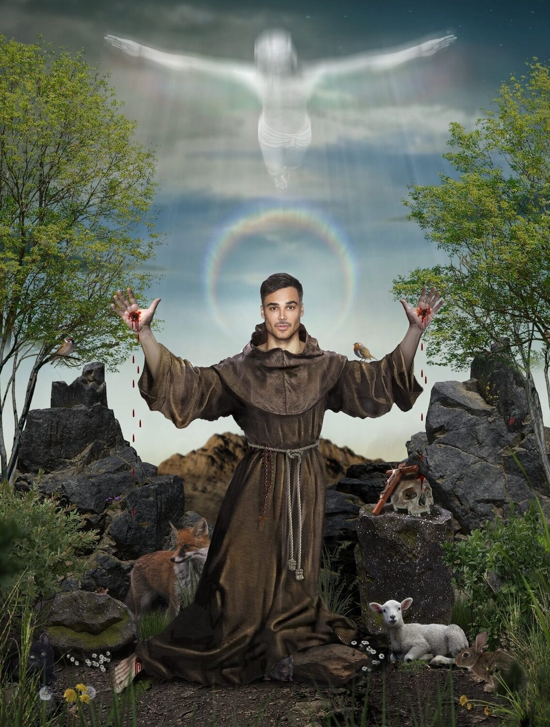 LaChapelle (THE STIGMATA OF ST FRANCIS) Juano Diaz Druck zu verkaufen