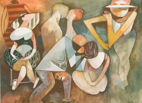 Untitled (Kissing) di Dorothy Braund, Altri media in vendita su Singulart