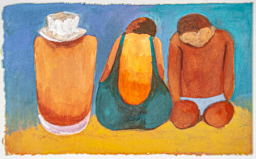 Bathers I par Dorothy Braund, Œuvre sur papier en vente sur Singulart