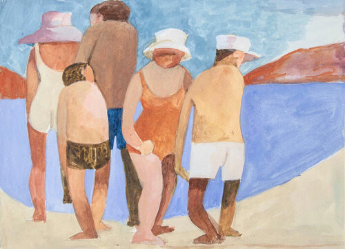 Bathers di Dorothy Braund, Opera su carta in vendita su Singulart