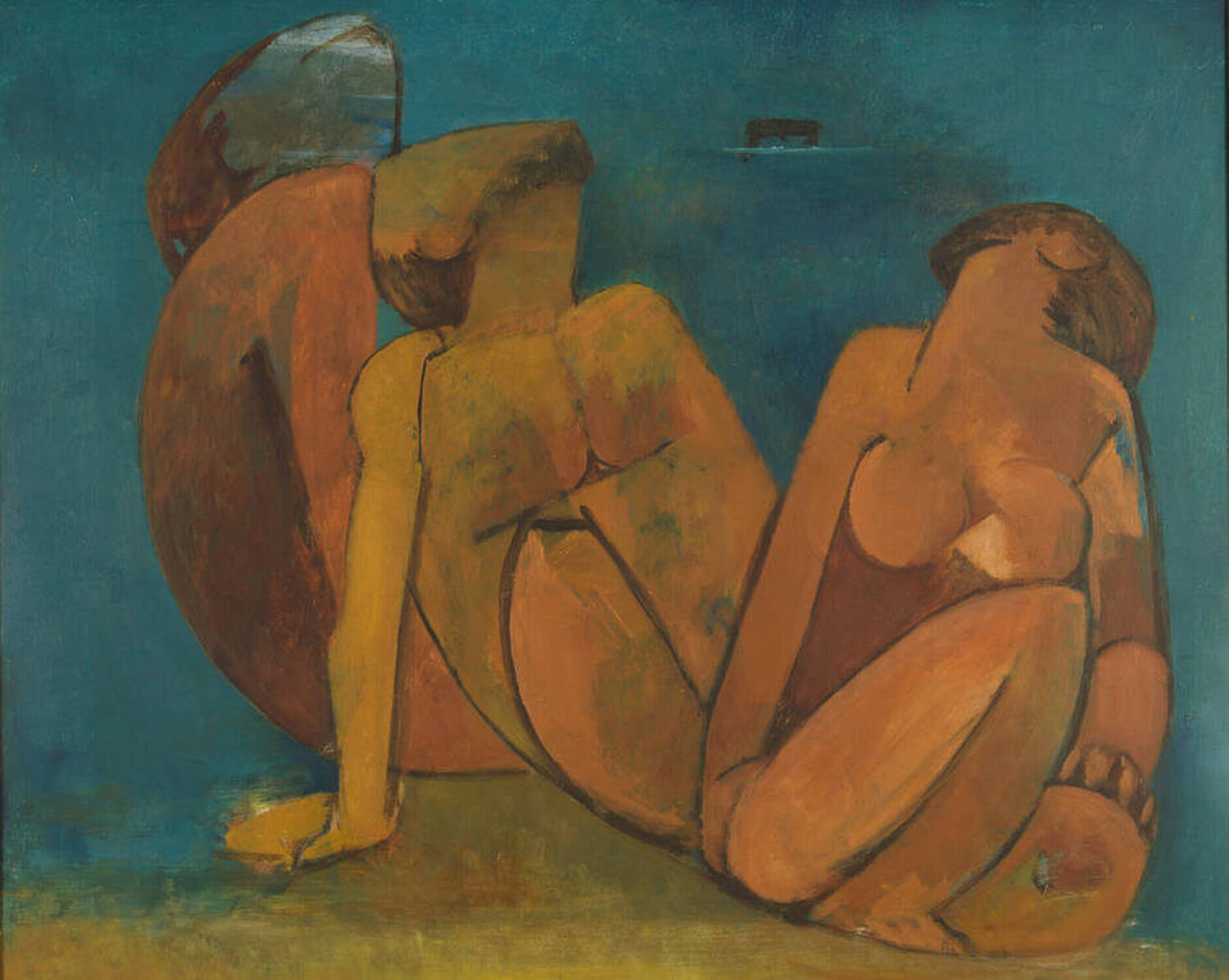 Three Heated Figures Dorothy Braund Dipinto originale in vendita