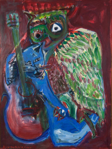 Red Night by Auguste Blackman, Painting for Sale on Singulart