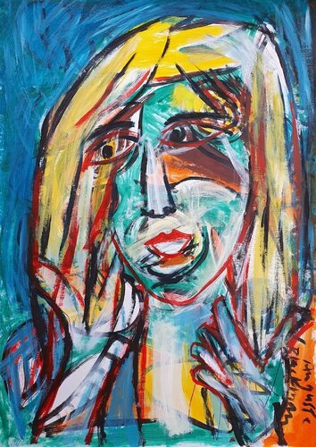 Wild Woman van Auguste Blackman, Schilderij te koop op Singulart