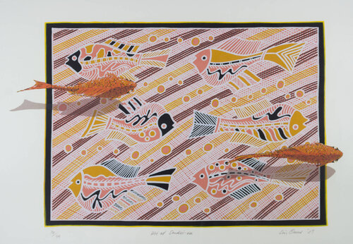 Koi at Sankei-ne de Lin Onus, Impresión a la venta en Singulart